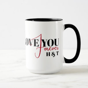 Kärlek You Forever Valentines Anpassningsbar Arch Mugg