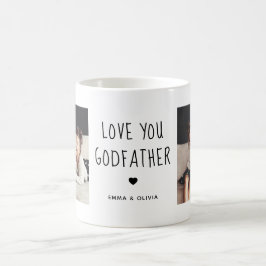 Kärlek You Godfather | Två foto-handskrivna texter Kaffemugg
