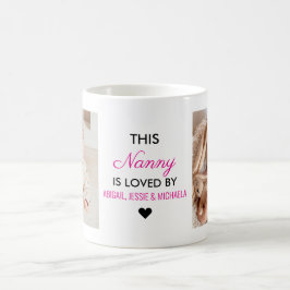 Kärlek You Grandma" 2-foto Kaffemugg