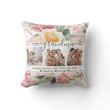 Kärlek You Grandma | Blommigt tre fotokollage