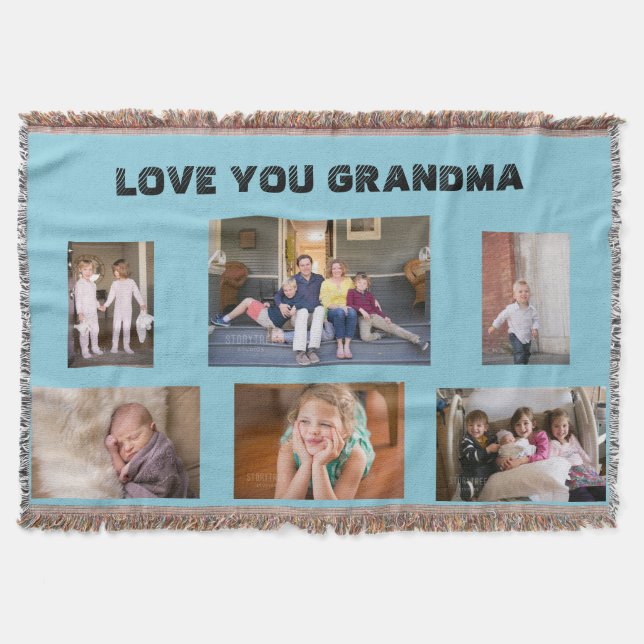 Kärlek You Grandma Filt (Framsidan)