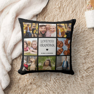 Kärlek You Grandma Handskriven text för fotokoll Kudde