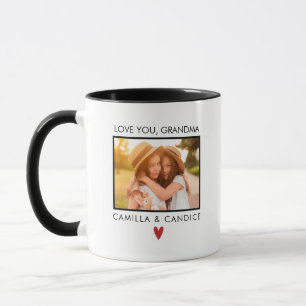 Kärlek You Grandma Photo Mugg