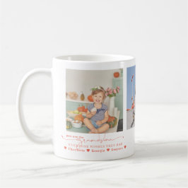 Kärlek You Grandma | Tre fotokollage Kaffemugg