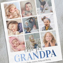 Kärlek You Grandpa Family Photo