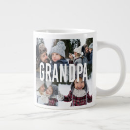 Kärlek You Grandpa Photo Collage Fars dag Jumbo Mugg