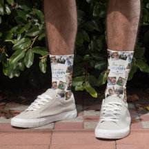 Kärlek You Grandpa Photo Collage Socks