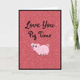 Kärlek You Gris Time Valentine's Day Card Helgkort