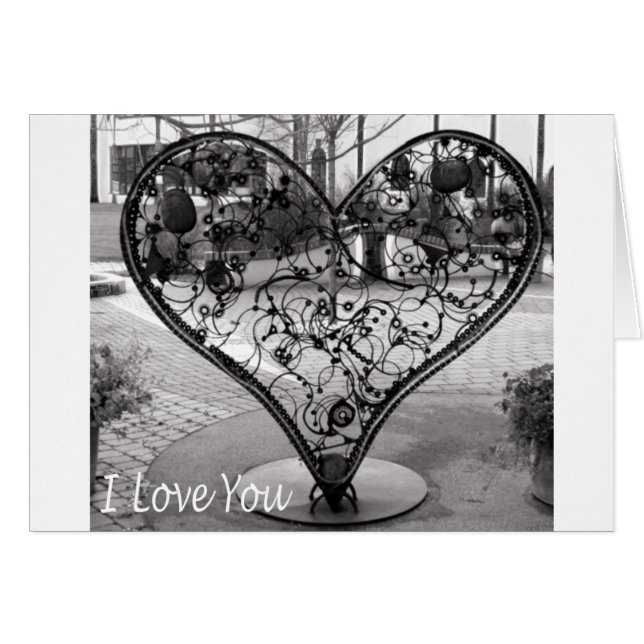 Kärlek You Hälsningskort (Framsidan Horizontal)