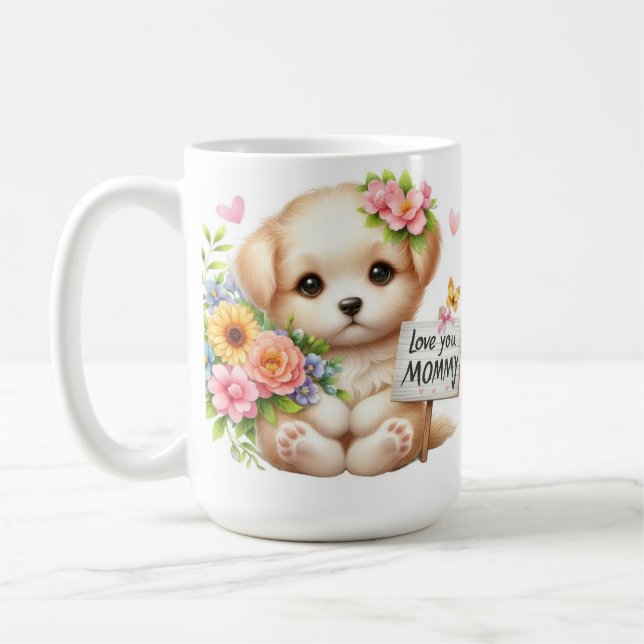 "Kärlek You Mamma - A Heartfilt Tribute" Kaffemugg (Vänster)