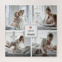 Kärlek You Mamma - Anpassningsbar Photo Puzzle för