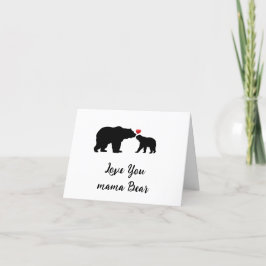 Kärlek You mamma Bear Helgkort