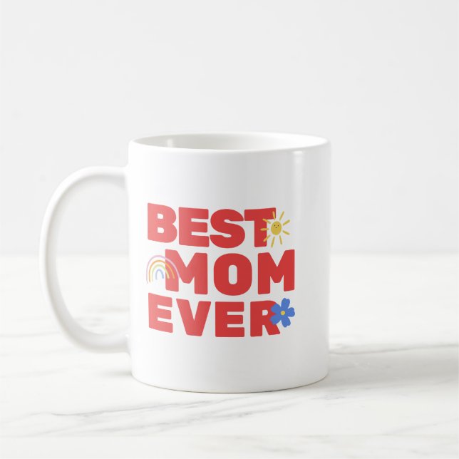 Kärlek You Mamma Colorful Mugg (Vänster)