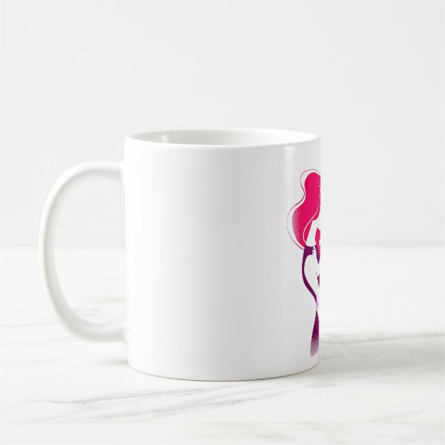Kärlek You Mamma - Cute & Heartfilt Mors dag Desig Kaffemugg (Vänster)