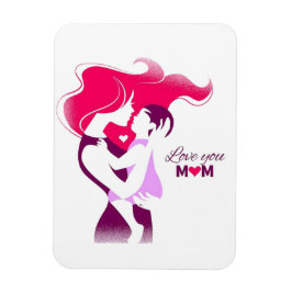 Kärlek You Mamma - Cute & Heartfilt Mors dag Desig Magnet