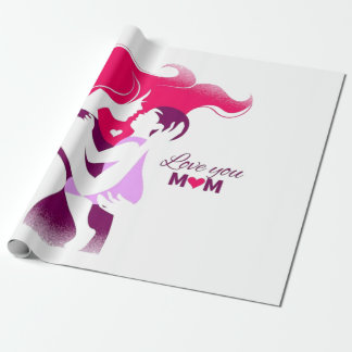 Kärlek You Mamma - Cute & Heartfilt Mors dag Desig Presentpapper