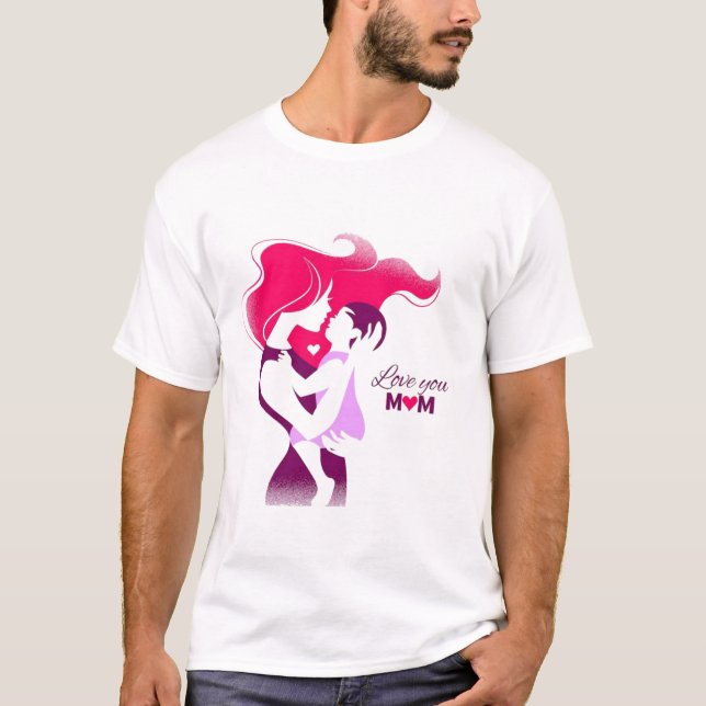 Kärlek You Mamma - Cute & Heartfilt Mors dag Desig T Shirt (Framsida)