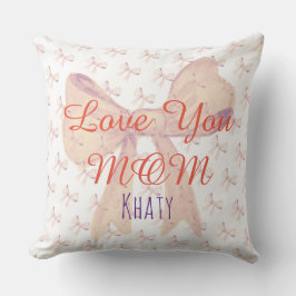 Kärlek You Mamma - Elegant Modern Mors dag Kudde