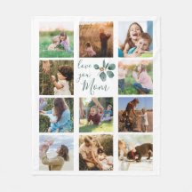 Kärlek You Mamma Family Photo Collage Eucalyptus