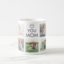 Kärlek You Mamma Family Photo Collage Kaffemugg