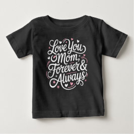 Kärlek You Mamma Forever & Alltid - Cute Baby Shir T Shirt
