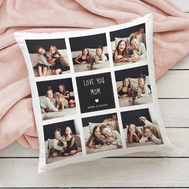 Kärlek You Mamma | Handskriven text för fotokollag Kudde (Skapare uppladdad)