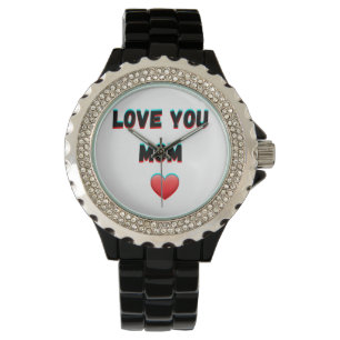 Kärlek You Mamma - handskrivna typografi Armbandsur