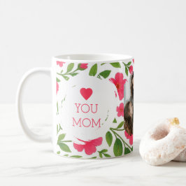 "Kärlek You Mamma Mugg - Red Flower Design & Photo