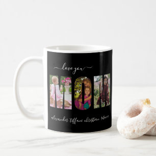 Kärlek You Mamma Photo Collage Brev Coffee Mugg