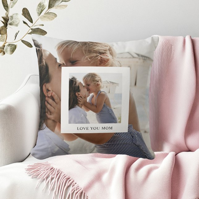 Kärlek You Mamma Photo Kudde (Skapare uppladdad)