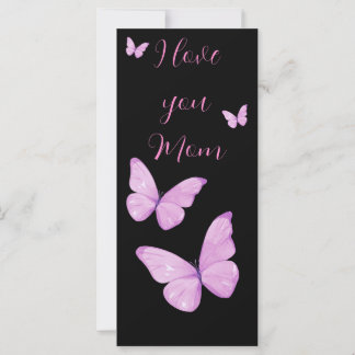 Kärlek You Mamma Rosa Butterflies Anpassningsbar