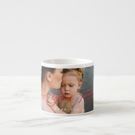 Kärlek You Mamma Tack Photo Espressomugg