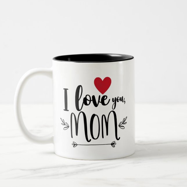 Kärlek You Mamma Två-Tonad Mugg (Vänster)