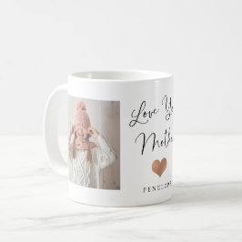 Kärlek You Mor | Två fotoskript och hjärta Kaffemugg