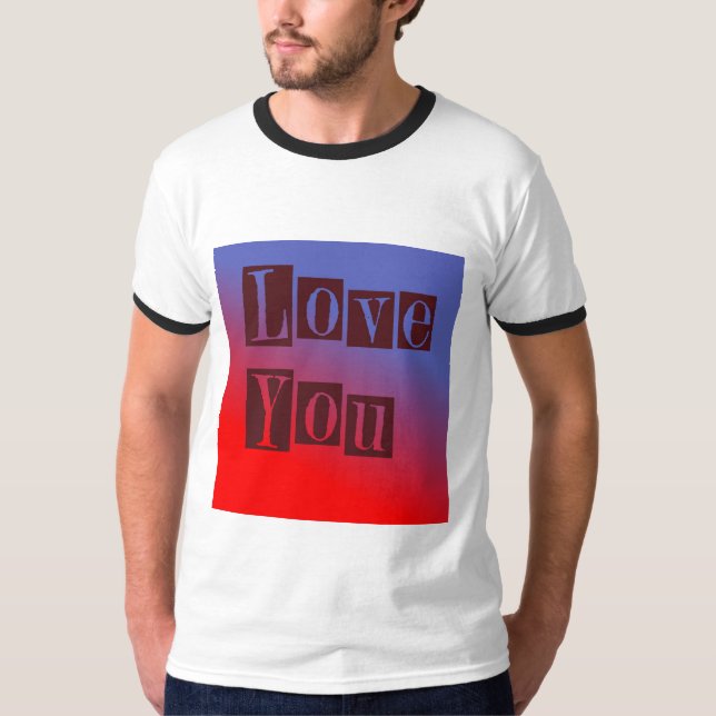 Kärlek You Mörk T Shirt (Framsida)