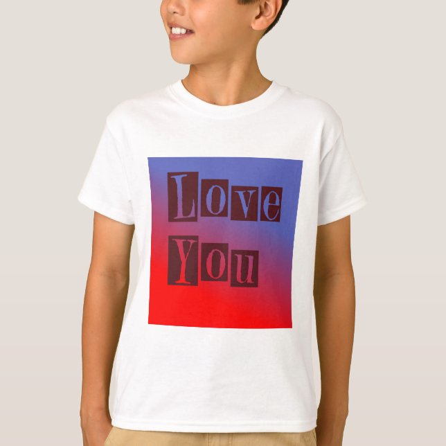 Kärlek You Mörk T Shirt (Framsida)