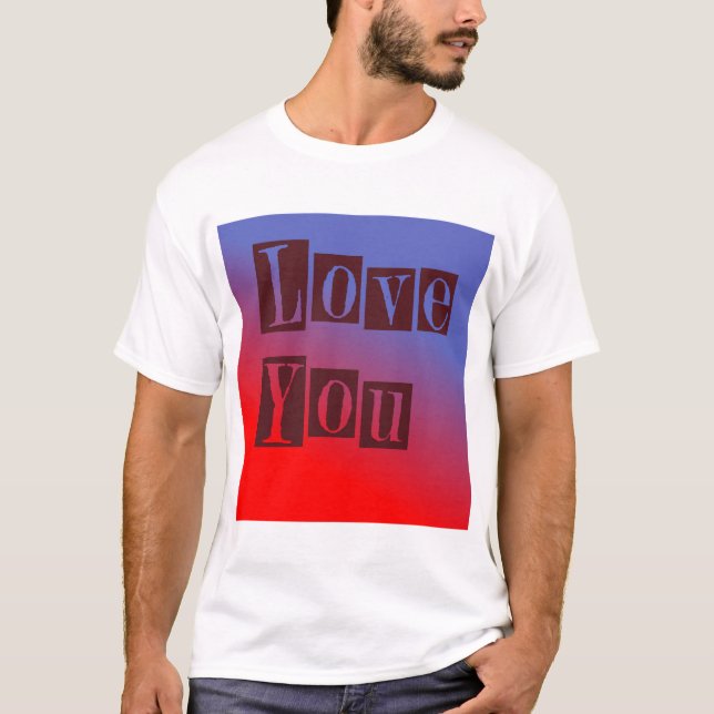 Kärlek You Mörk T Shirt (Framsida)