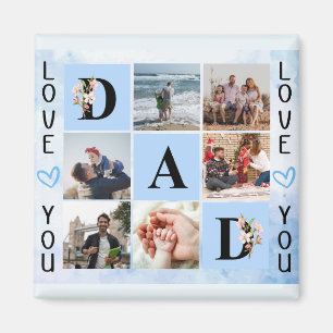 Kärlek You Pappa Anpassningsbar Photo Collage - Pe Magnet