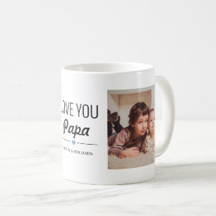 Kärlek You Pappa Birthday Anpassningsbar Photo Kaffemugg