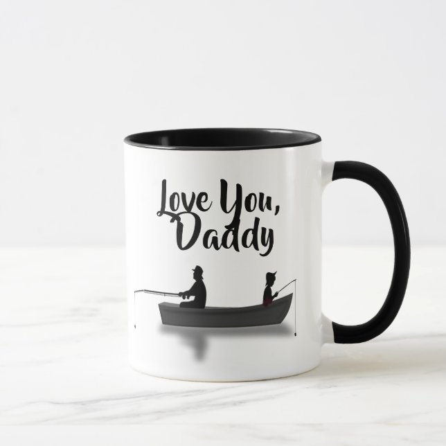 Kärlek You Pappa Fishing Mugg (Höger)