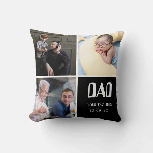 Kärlek You pappa | Handskriven text för fotokollag Kudde (Framsida)