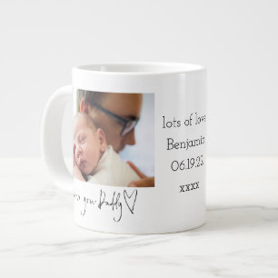 Kärlek You pappa Heart Photo 1st Fars dag Jumbo Mugg