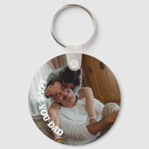 Kärlek You Pappa , Personlig Photo Keychain Nyckelring