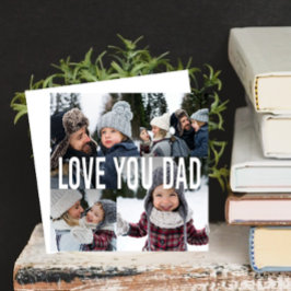 Kärlek You Pappa Photo Collage Fars dag Julkort