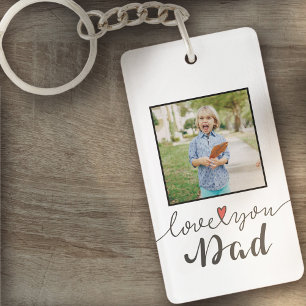 Kärlek You Pappa Photo Fars dag Nyckelkedja
