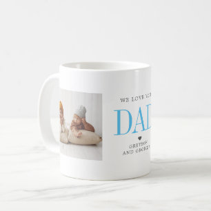 Kärlek You Pappa Två fotokollage Kaffemugg