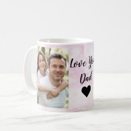 Kärlek You Pappa | Två fotoskript och hjärta Kaffemugg