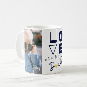 Kärlek You pappa Twin Photo Kaffemugg