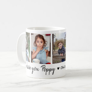Kärlek You Poppy Lycklig Fars dag 2023 5 foto Kaffemugg