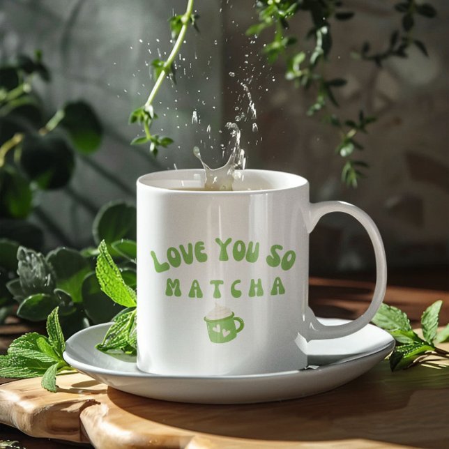 Kärlek You So Matcha Kaffemugg (Skapare uppladdad)